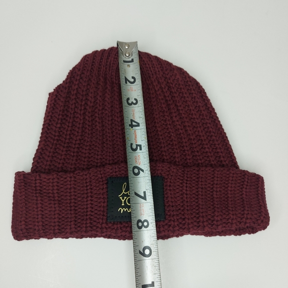 Love Your Melon Burgundy Cuffed Beanie - Picture 9 of 11